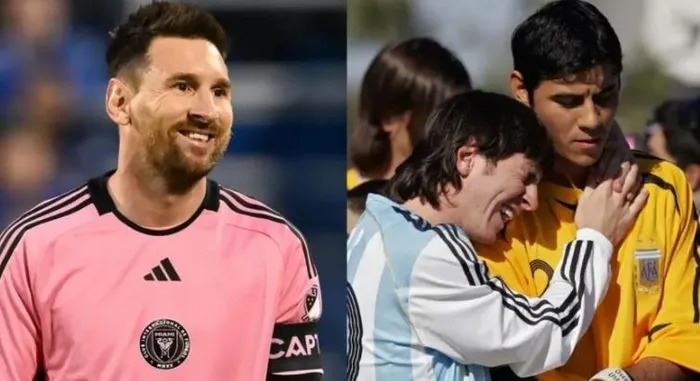 Lionel Messi tái ngộ đồng đội cũ sau 16 năm xa cách