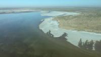 Hồ sa mạc lớn nhất Úc bỗng dưng... đầy nước