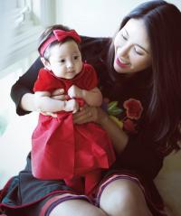 Hà Kiều Anh khoe con gái 3 tháng tuổi