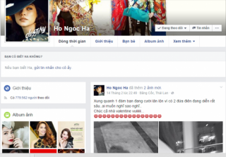 Hà Hồ mở lại facebook giữa ‘bão’ scandal ‘cặp kè’ đại gia kim cương