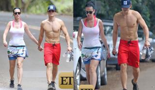 Orlando Bloom và Katy Perry tình tứ nắm tay trên biển Hawaii