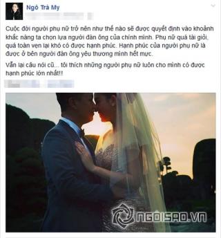 Á hậu Trà My hé lộ gương mặt chồng sắp cưới hơn 13 tuổi