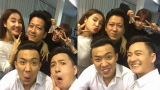 Trấn Thành - Hari Won nhắng nhít selfie cùng Trường Giang - Nhã Phương