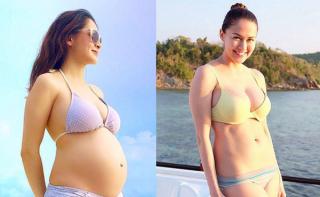 Mỹ nhân Philippines vui vì không rạn da bụng sau sinh