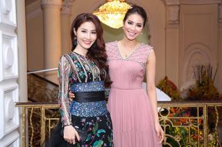 Phạm Hương rạng rỡ hội ngộ Diễm My, Ái Phương