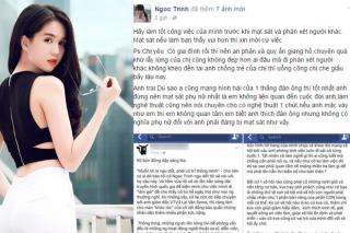 Showbiz lại dậy sóng khi Ngọc Trinh công khai loạt mỹ nhân like status mạt sát mình