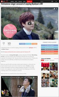 Nam ca sĩ Việt bị trang tin tức Kpop tố đạo trắng trợn MV của Kyuhyun (SuJu)