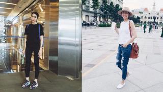 Học Hà Tăng cách mix đồ với giày sneaker đúng điệu