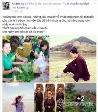 Ly Kute đăng tải loạt ảnh lên chùa và làm từ thiện
