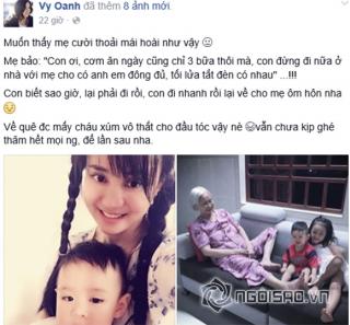 Mẹ Vy Oanh: ‘Con đừng đi nữa ở nhà với mẹ... tối lửa tắt đèn có nhau 