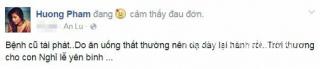 Bệnh cũ của Phạm Hương tái phát do ăn uống thất thường