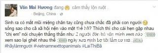 Văn Mai Hương  khẩu chiến  gay gắt với blogger Lê Minh Mẫn (Robbey)