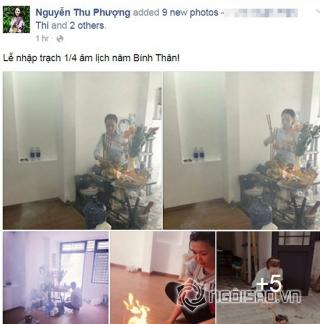 Vợ cũ Thành Trung làm lễ nhập trạch về nhà mới