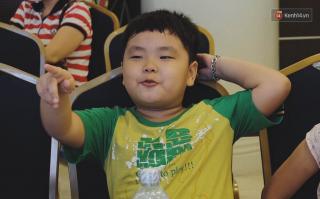 Nhóc tì Bi Béo trong  Bố ơi mình đi đâu thế  lém lỉnh trong họp báo của bố Xuân Bắc