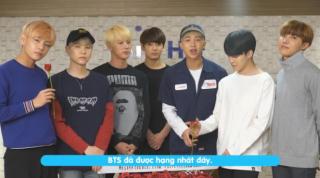 Nhận hoa  khủng , BTS và T-ara trực tiếp gửi lời cảm ơn đến fan Việt
