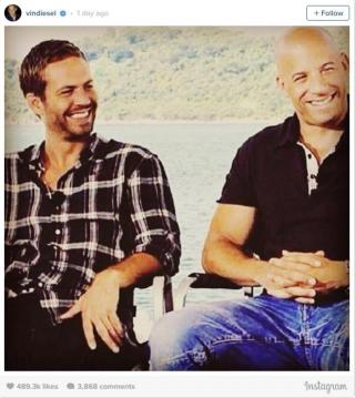 Vin Diesel tưởng nhớ Paul Walker tại phim trường  Furious 8 