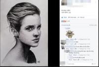 9X Đồng Nai vẽ Emma Watson bằng 50.000 chấm nhỏ