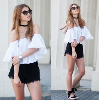 Street style giới trẻ thế giới: áo trễ vai, quần shorts vẫn là nhất