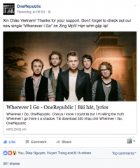 OneRepublic bất ngờ gửi lời chào khán giả Việt Nam