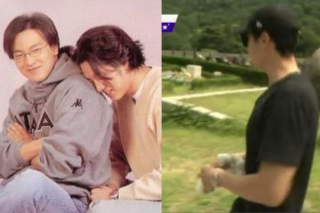 So Ji Sub lặng lẽ viếng mộ tài tử  Bản tình ca mùa đông 