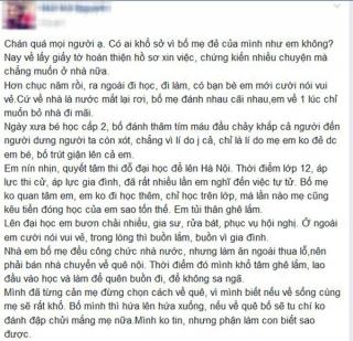 Chia sẻ đẫm nước mắt của cô gái từng tự tử vì bị bố mẹ bạo hành:  Em từng mong mình có bố mẹ khác 