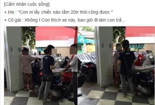 Vụ cô gái đòi mẹ mua xe đắt tiền: Người bán hàng lên tiếng