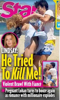 Lộ ảnh Lindsay Lohan bị chồng chưa cưới bạo hành