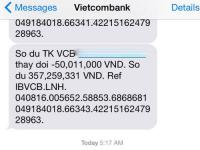 Chủ thẻ Vietcombank bỗng dưng mất 500 triệu đồng trong đêm