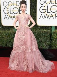 Thảm đỏ Quả Cầu Vàng 2017: Lily Collins đẹp như công chúa, đánh bật dàn Hoa hậu, mỹ nhân Hollywood