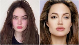 Nhan sắc xinh đẹp của cô nàng 15 tuổi được ví như  bản sao  Angelina Jolie