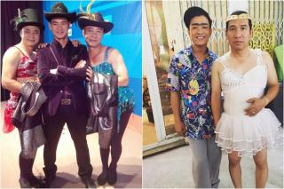 Bật cười ngắm Quang Thắng, Xuân Bắc, Tự Long... giả gái