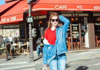 Ngọc Trinh mặc bụi bặm dạo chơi ở Paris