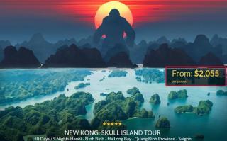 Xuất hiện hàng loạt những tour du lịch đến thăm Việt Nam  ăn theo  sức nóng của  Kong: Skull Island 