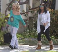 Britney Spears áo quần xộc xệch ra phố