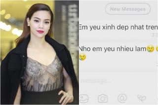 Hồ Ngọc Hà khoe tin nhắn ngọt ngào của bạn trai