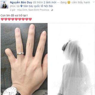 SỐC: Lộ nhẫn cưới và cô dâu xinh đẹp của Bảo Duy hậu ly hôn Phi Thanh Vân