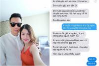 Lộ tin nhắn nghi của  người thứ ba  gửi Việt Anh đòi gặp mặt nói chuyện