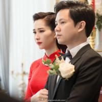 Toàn cảnh lễ rước dâu: Đặng Thu Thảo rơm rớm nước mắt bên ông xã Trung Tín