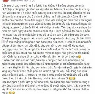 Đã sống riêng nhà, nàng dâu trẻ vẫn ấm ức vì đến bữa là chị chồng đem cả chồng con sang ăn cơm ké