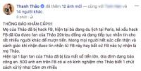 Facebook mẹ ca sĩ Thanh Thảo bị kẻ xấu xâm nhập, lừa fans hàng chục triệu đồng