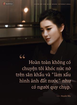 Huyền My: “Tôi không hiểu động cơ nào khiến họ cố tình tìm cách bôi xấu đại diện Việt Nam tại một cuộc thi quốc tế 