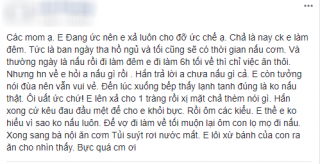 Đăng đàn than  tủi thân suýt rơi nước mắt  vì chồng không nấu cơm chiều, cô vợ trẻ tưởng được bênh, ai ngờ bị chị em xông vào mắng