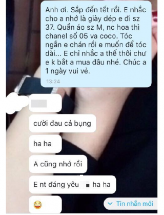  Sắp tết rồi, em sợ anh quên : Lại một trào lưu nhắn tin thử lòng đẳng cấp mới của chị em