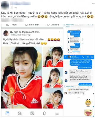 Bị họ hàng gọi điện mách bố khi lên Facebook viết caption mượn tiền  Người lạ ơi 