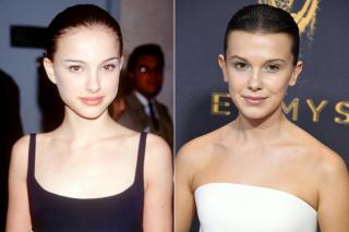 Ngỡ ngàng khi Natalie Portman và sao trẻ mới nổi Millie Bobby Brown sao mà giống nhau khó tả!