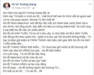 Hài hước khi Trường Giang tiếp tục bị cư dân mạng  soi  ra những điểm bất nhất trong tâm thư xin lỗi