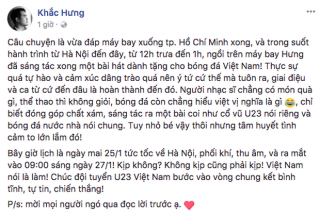 Hai ca khúc đầu tiên viết riêng cổ vũ đội tuyển U23 Việt Nam trước thềm Chung kết đã ra mắt!