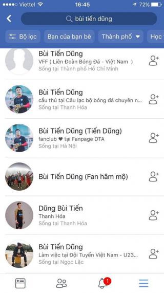 Facebook của các hot boy U23 đã có dấu stick xanh, từ nay hội chị em khỏi lo  theo đuổi  nhầm người nữa nhé