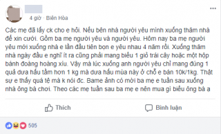 Cô gái phàn nàn vì nhà chồng tương lai đến ra mắt mua mỗi quả dưa hấu 10 nghìn, chị em khuyên mua túi kẹo cao su đáp lễ