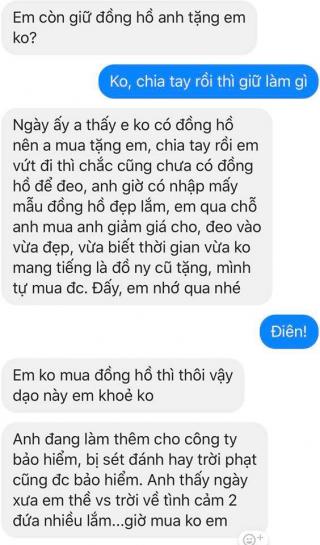 Chết cười với màn tiếp thị bảo hiểm sét đánh hay trời phạt của người yêu cũ: “Khi yêu anh thấy em hay thề lắm!”